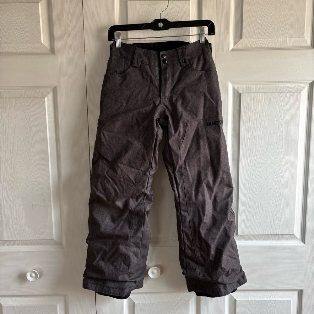 Burton Twc Greenlight Pant Black Denim Snow pants M 10/12 140 Snowboard Ski Warm